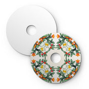 Mini piatto Ellepì 'Maioliche' Rosso e Verde per lampade, diametro 24 cm - Made in Italy