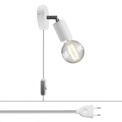 Lampa Spostaluce Snodo orientabilă din metal - Alb