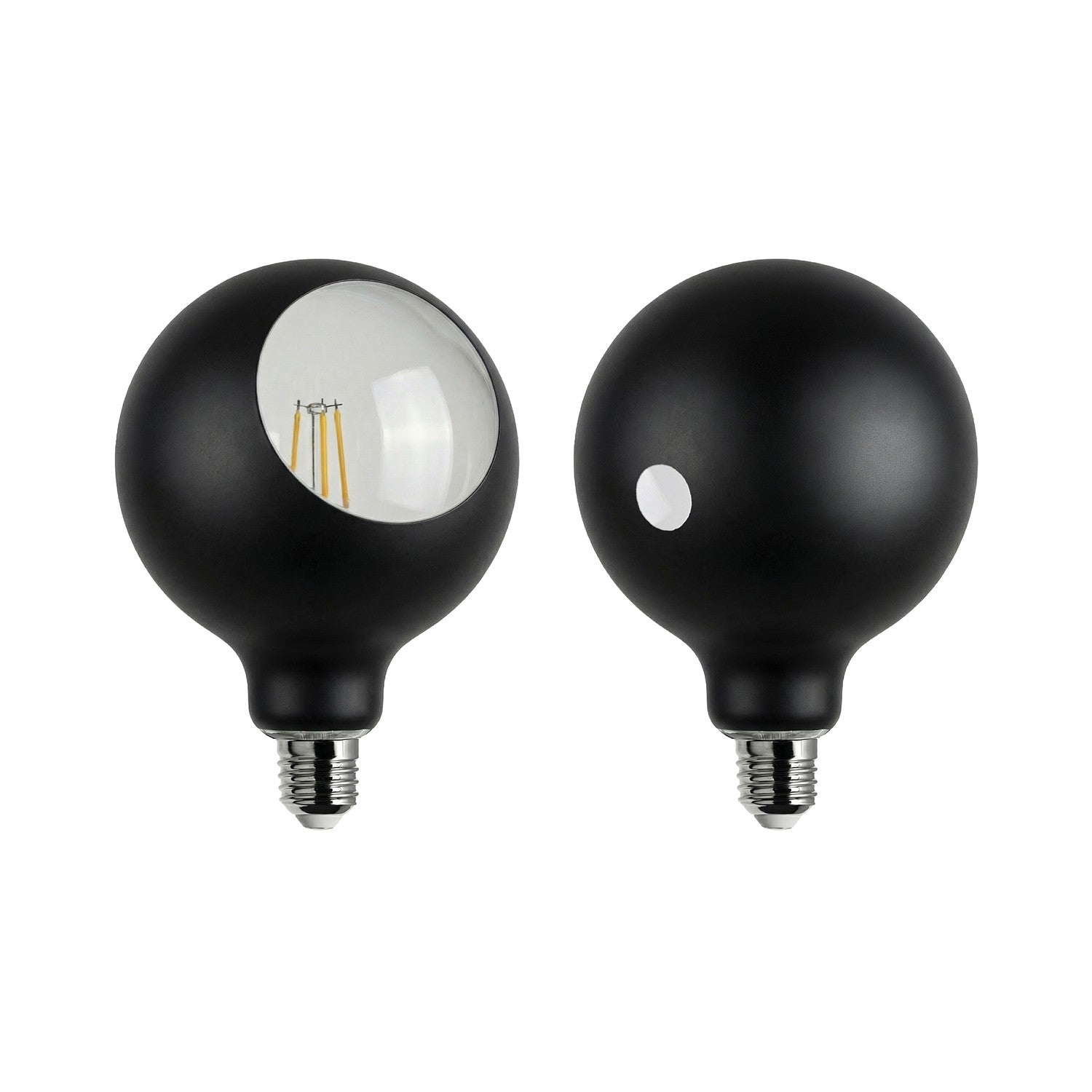 Bec LED Camo G125 4,8W 806Lm E27 2700K Dimerabil - Negru