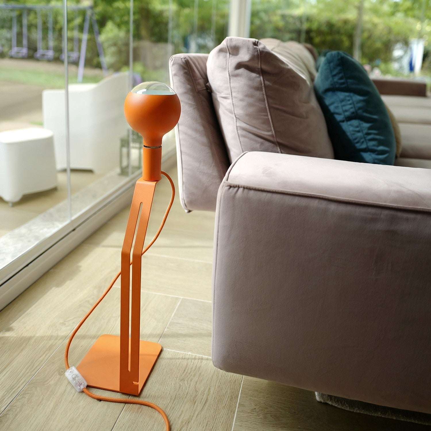 Koso Lucia - Lampada da tavolo con spina UK - Arancione