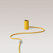 Lampada magnetica plug-in con attacco E27 e spina UK - Giallo