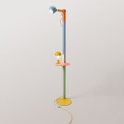 Rocco XXL - Lampada da terra multicolor con spina UK e lampadina Maria e Camo