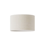 Paralume Cilindro L in tessuto con attacco E27 - Made in Italy - Juta Chiara