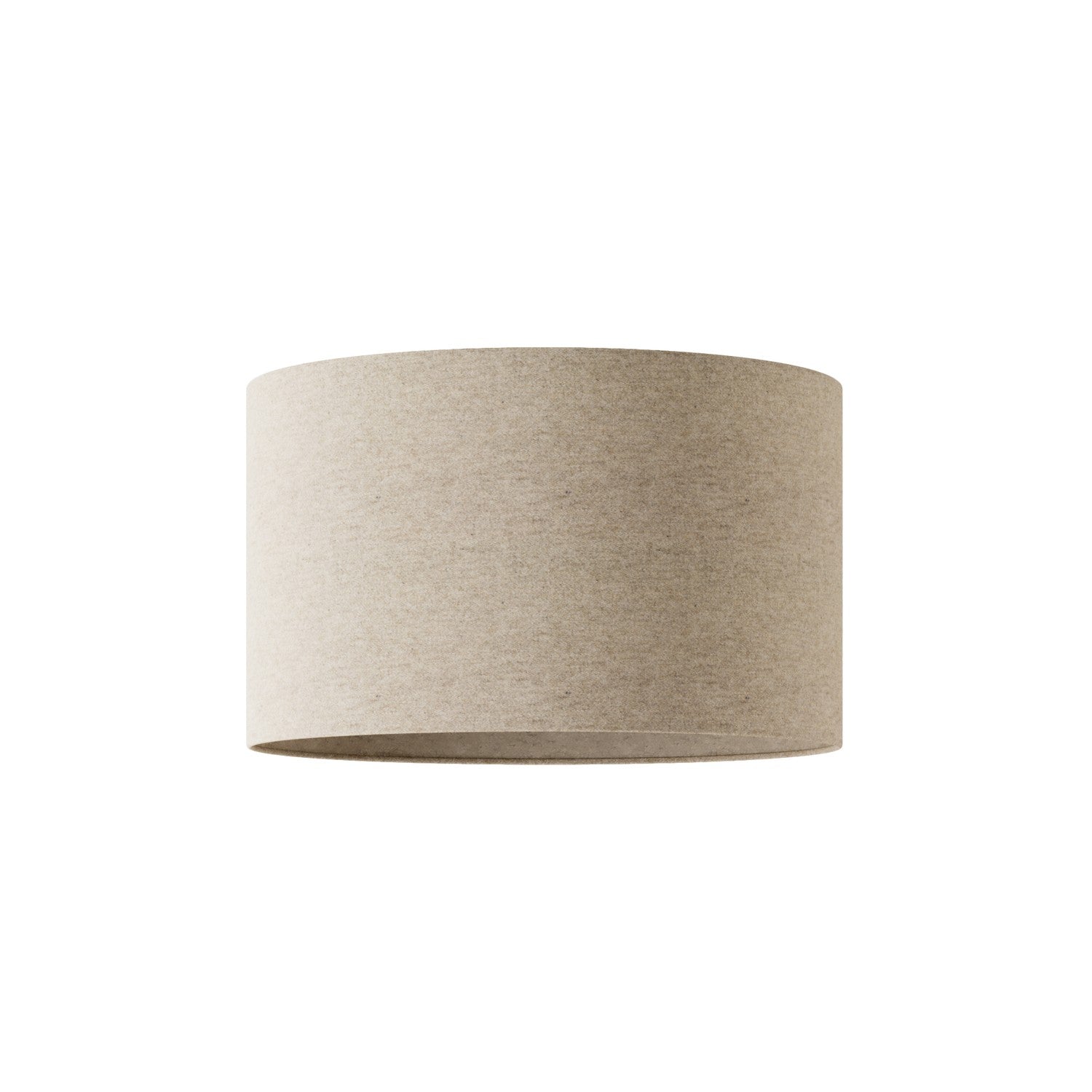 Paralume Cilindro L in tessuto con attacco E27 - Made in Italy - Lana Beige