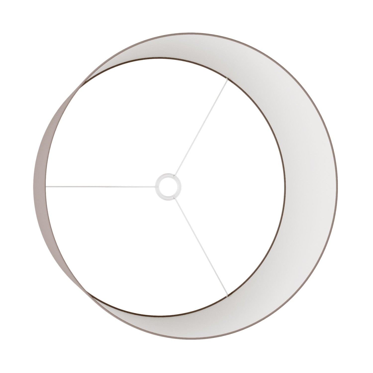Paralume Cilindro XXL in tessuto con attacco E27 - Made in Italy - Arenal Cenere