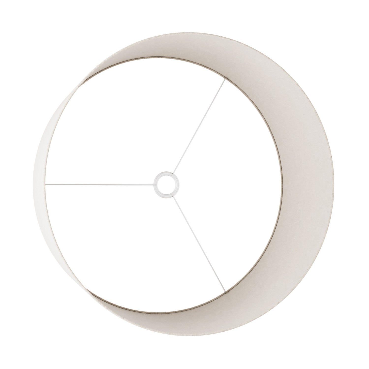 Paralume Cilindro XXL in tessuto con attacco E27 - Made in Italy - Lana Sabbia