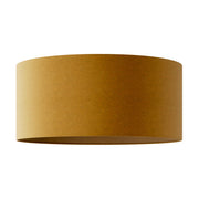 Paralume Cilindro XXL in tessuto con attacco E27 - Made in Italy - Lana Senape