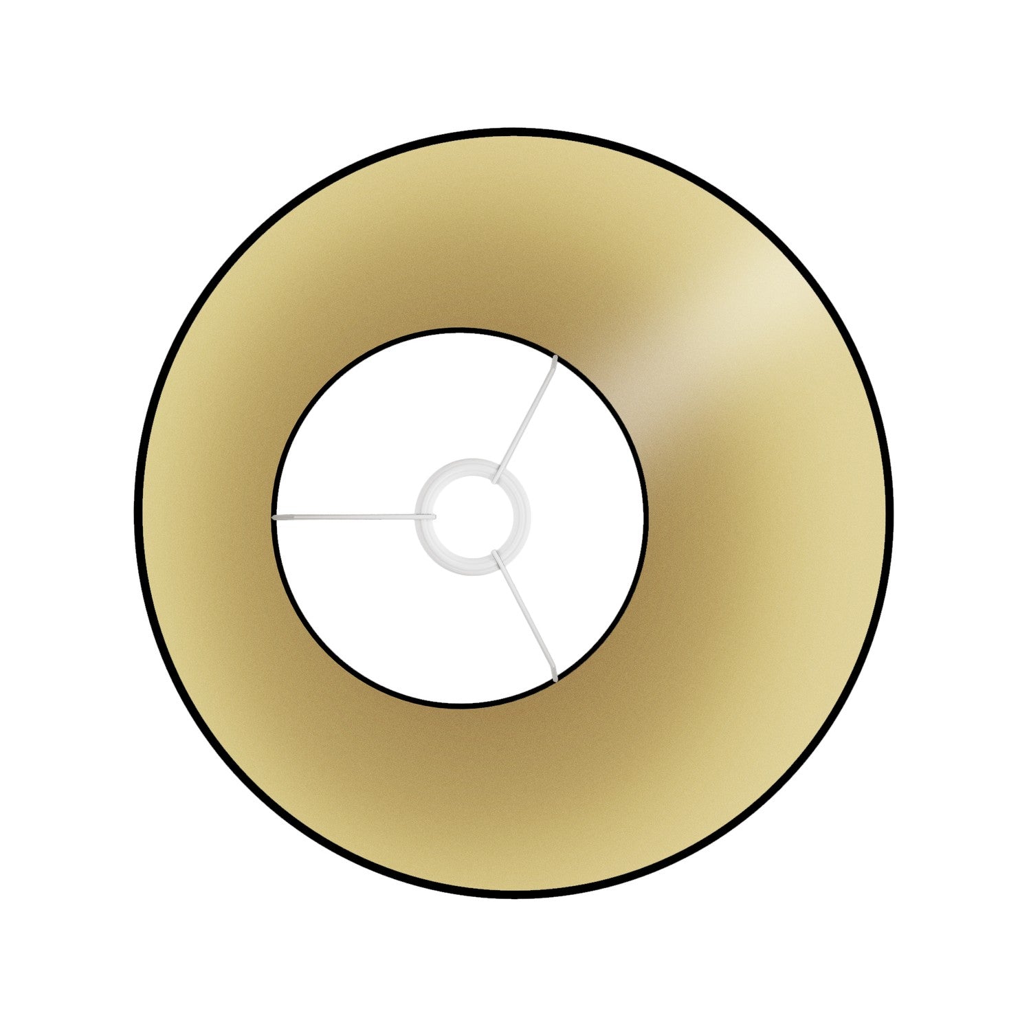 Paralume Impero M per sospensione con attacco E27 - Made in Italy - Nero/Oro