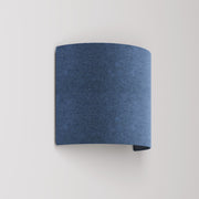 Applique Ventola con paralume in tessuto - Made in Italy - Lana Blu