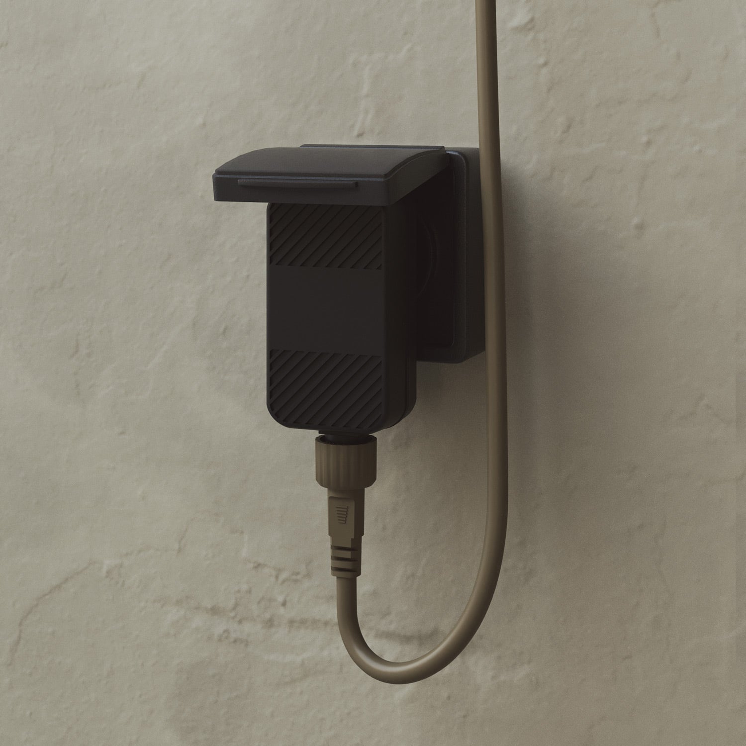 Catena luminosa 3 punti luce da esterno IP67 Verde Oliva - Marina3 Cherry 140 cm