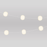 Catena luminosa 6 punti luce da esterno IP67 Bianco Sabbia - Marina6 Cherry