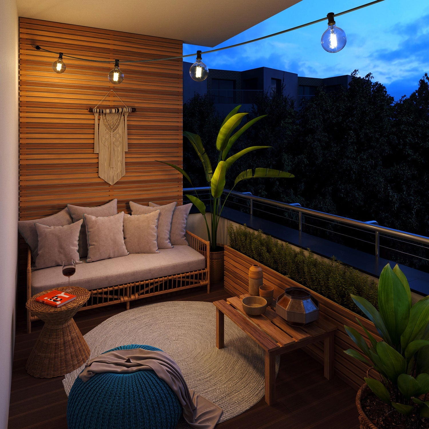 Catenaria Sistema Lumet da 12,5 m con cavo tessile CM03, 10 portalampada, gancio e spina neri