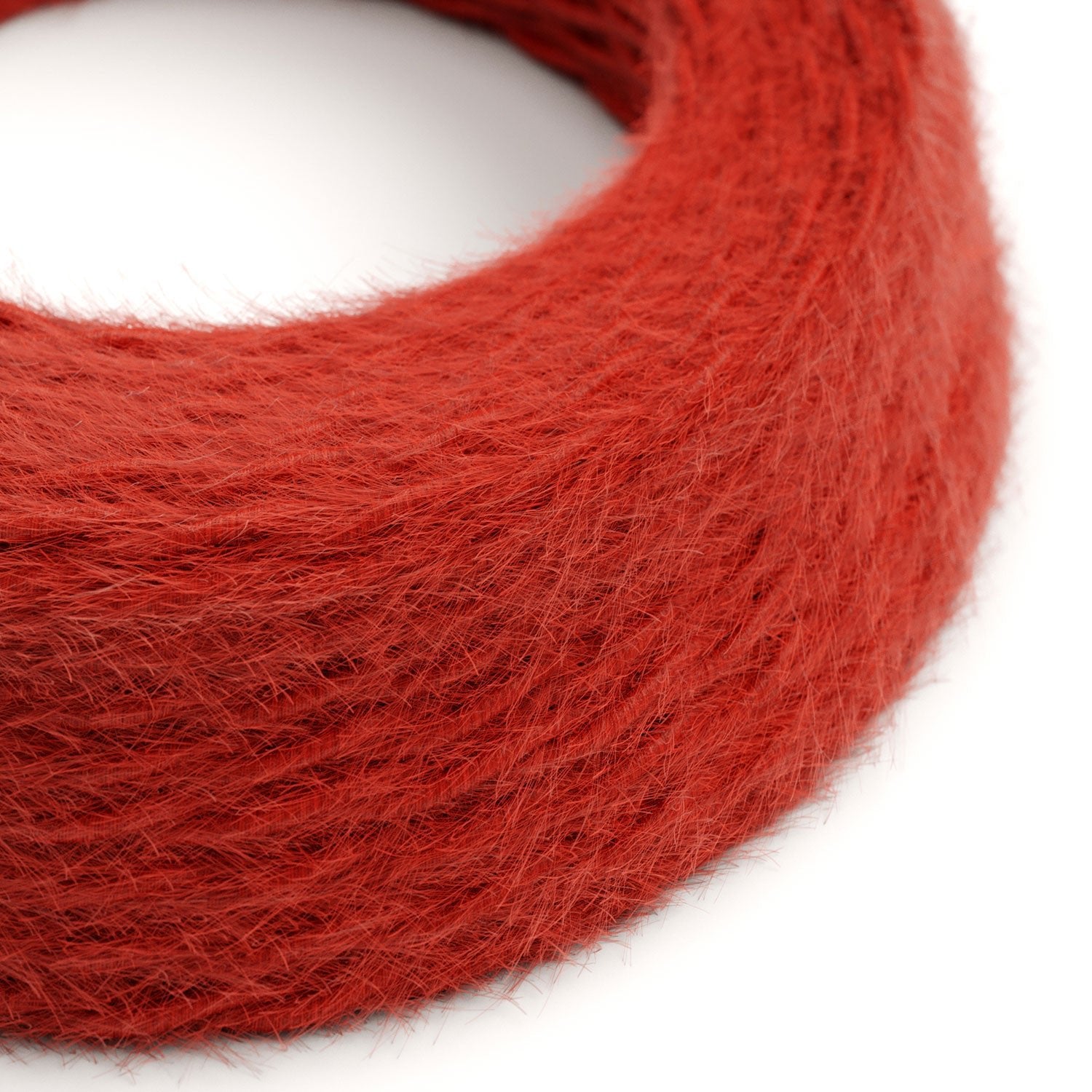 Cavo elettrico tessile color Rosso Fuoco Marlene - L'Originale Creative Cables, per le tue lampade di design - TP09