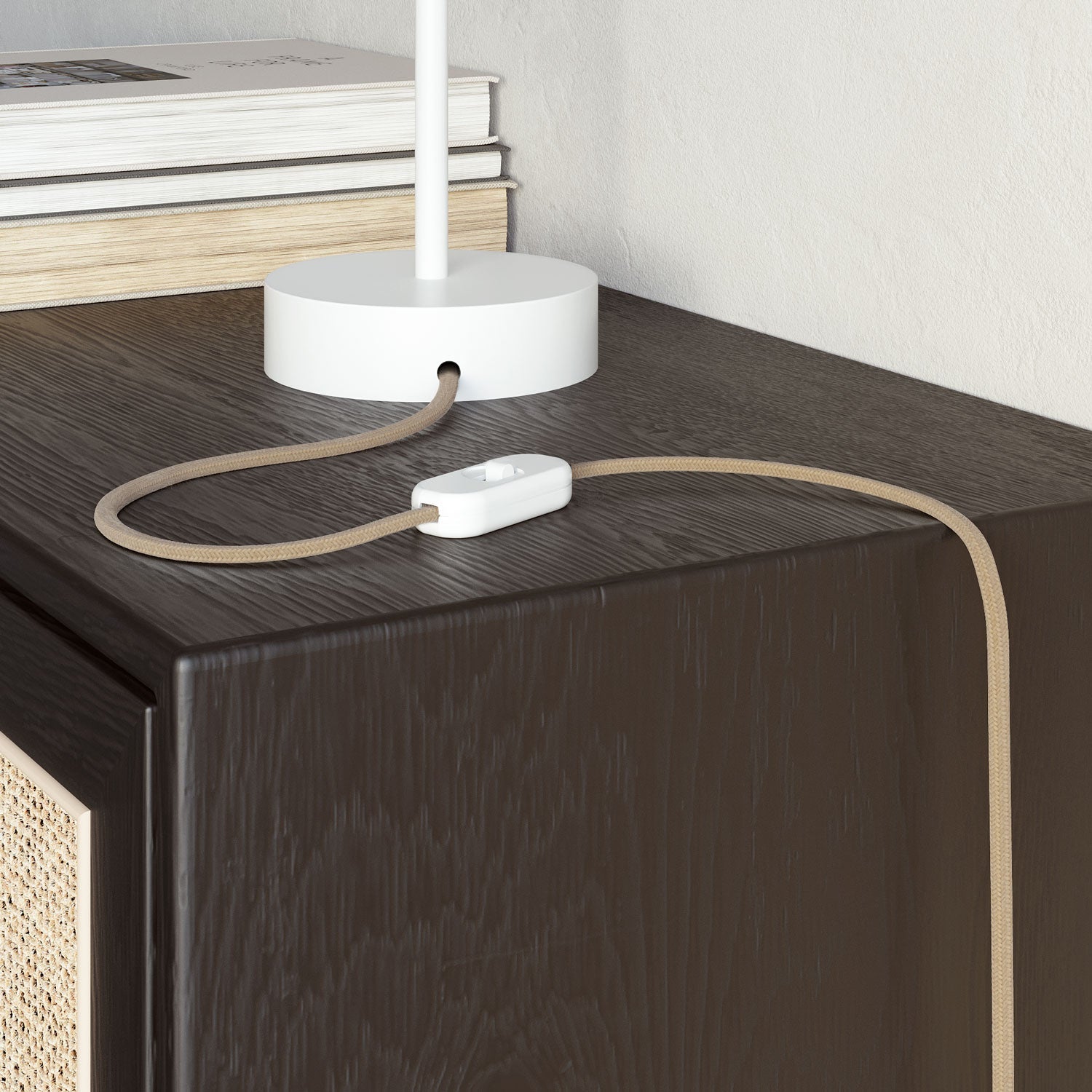 Cavo piatto ricoperto in Juta Naturale - PN06