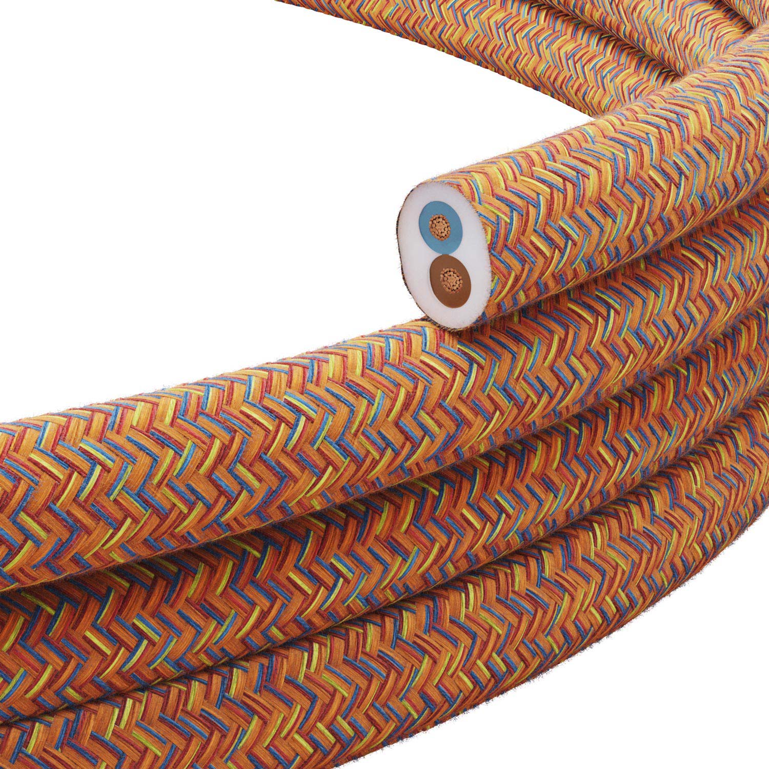 Cavo tessile piatto Indian summer cotone - PX07