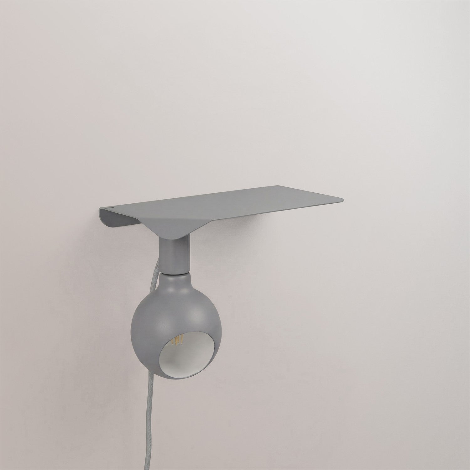 Combo Camo - Lampada con mensola - Grigio