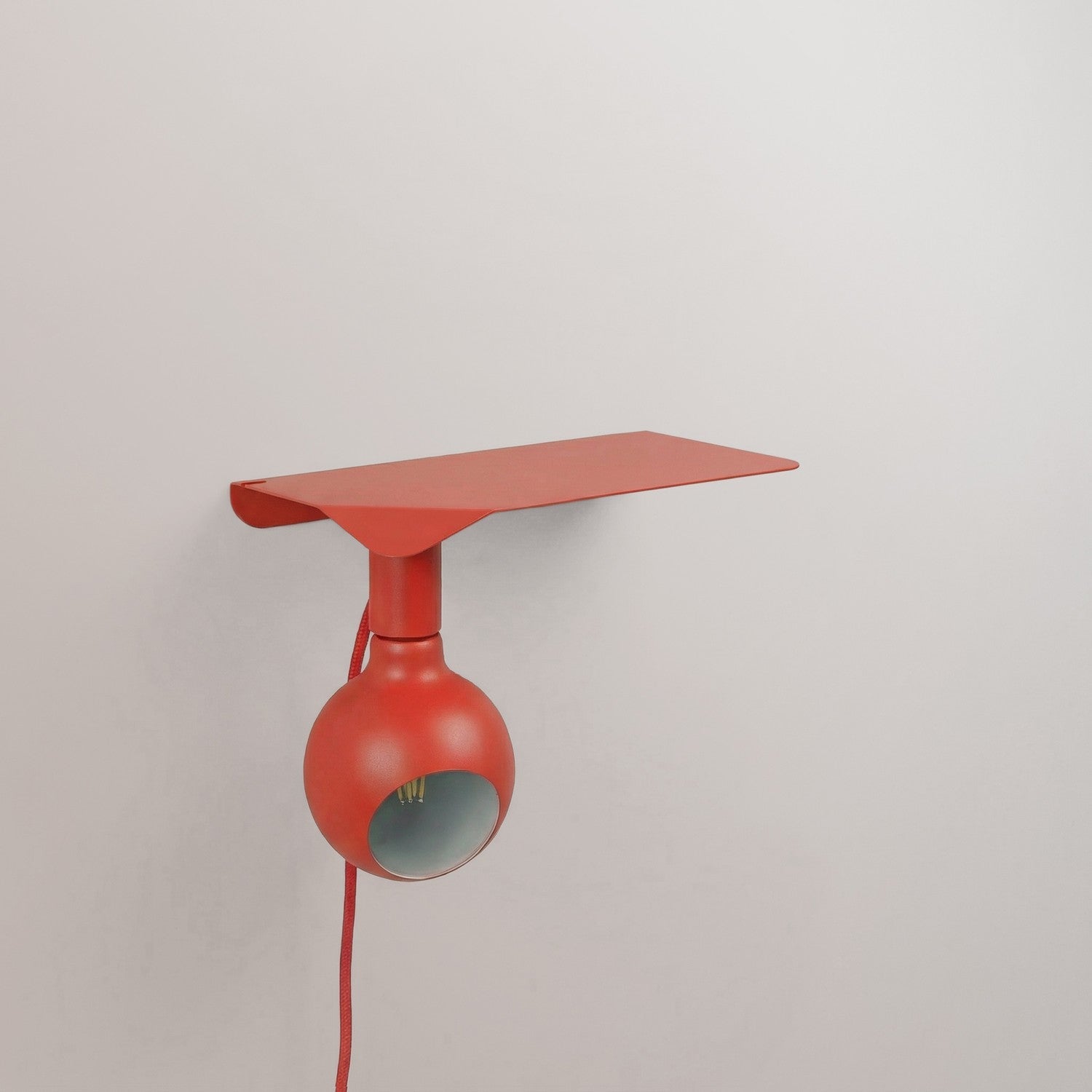 Combo Camo - Lampada con mensola - Rosso