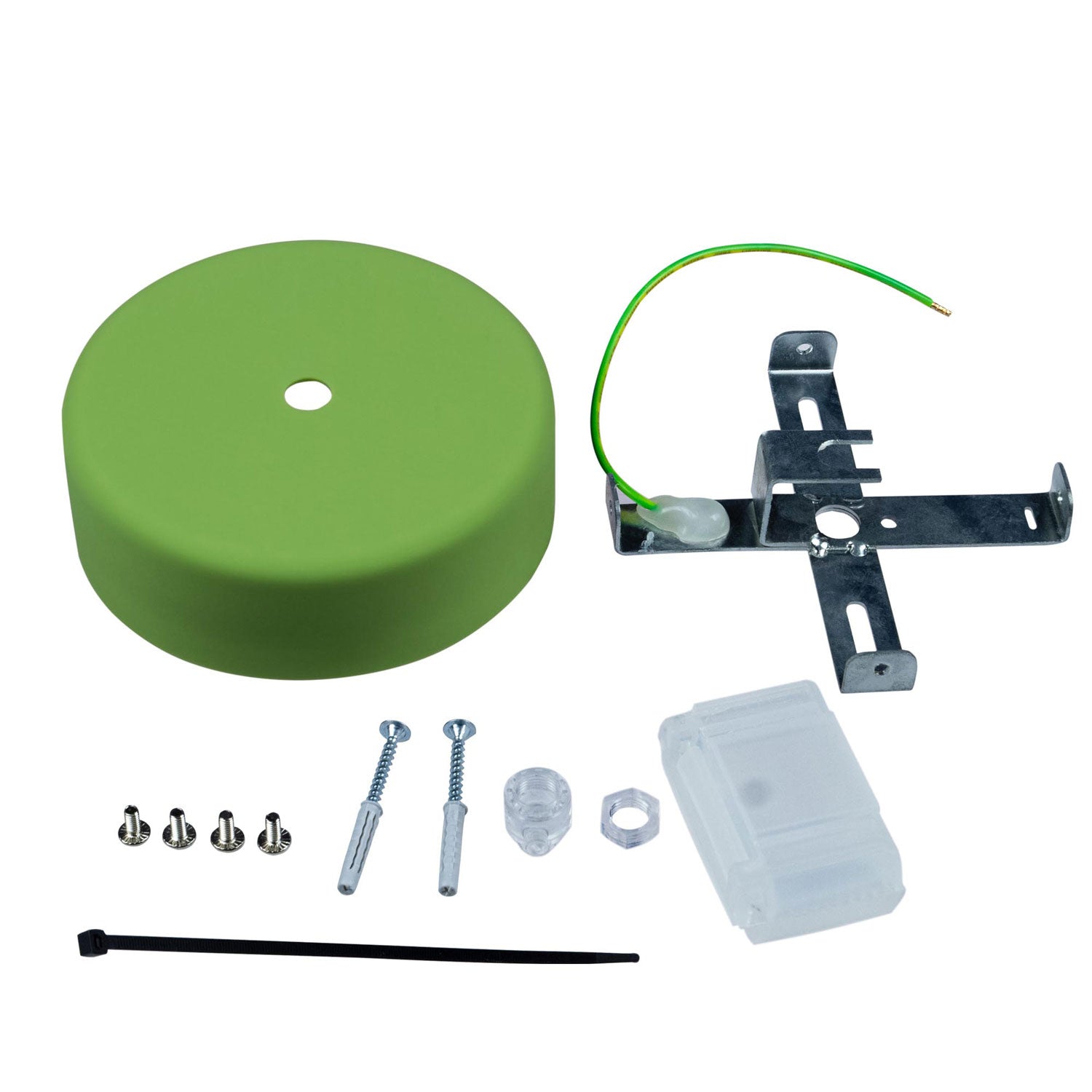 EIVA Kit Rosone in Silicone Soft Touch per Esterno IP65 - Sistema Modulair - Verde prato