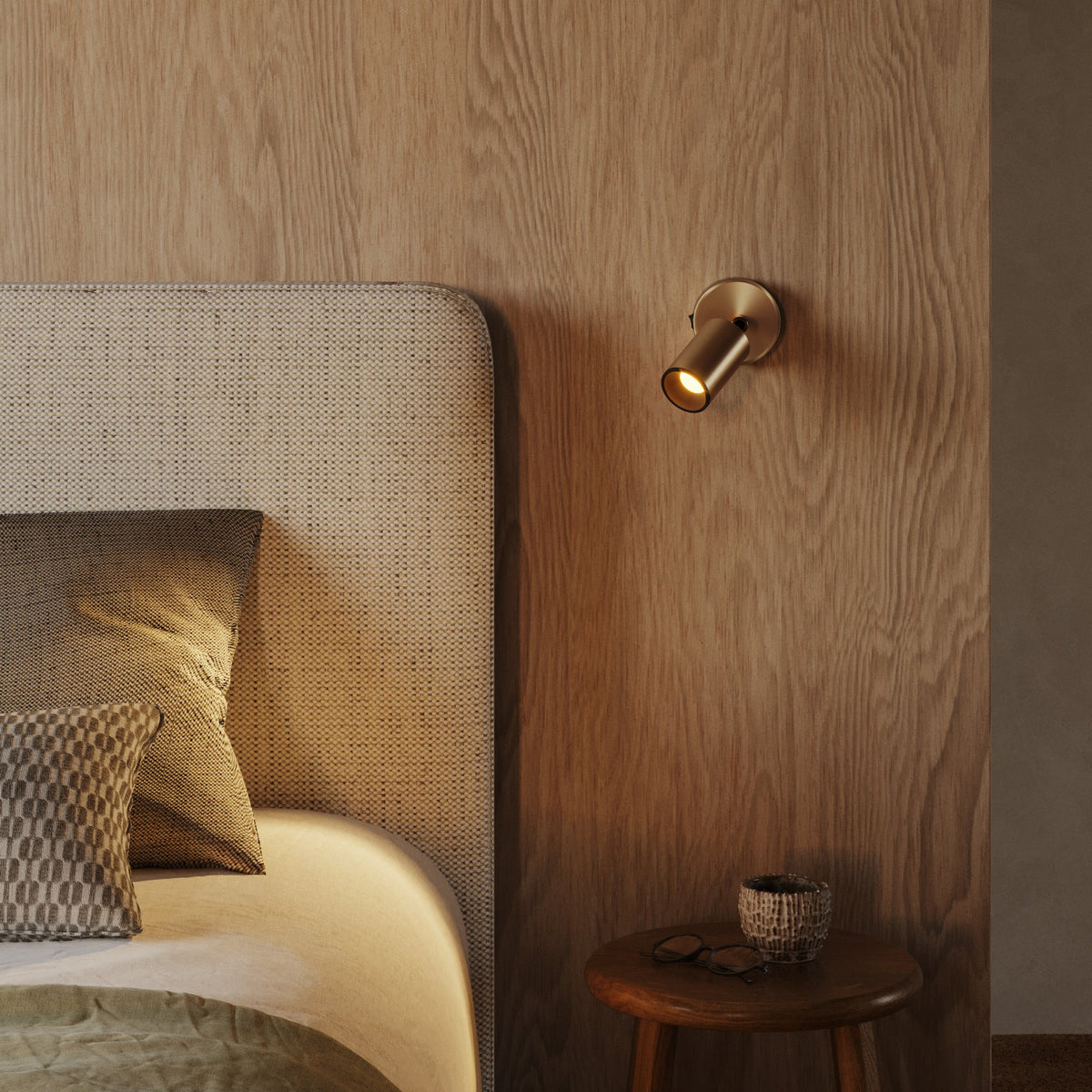 Faretto GU10 orientabile da parete o soffitto Bispot - Bronzo satinato / Nero Si Si