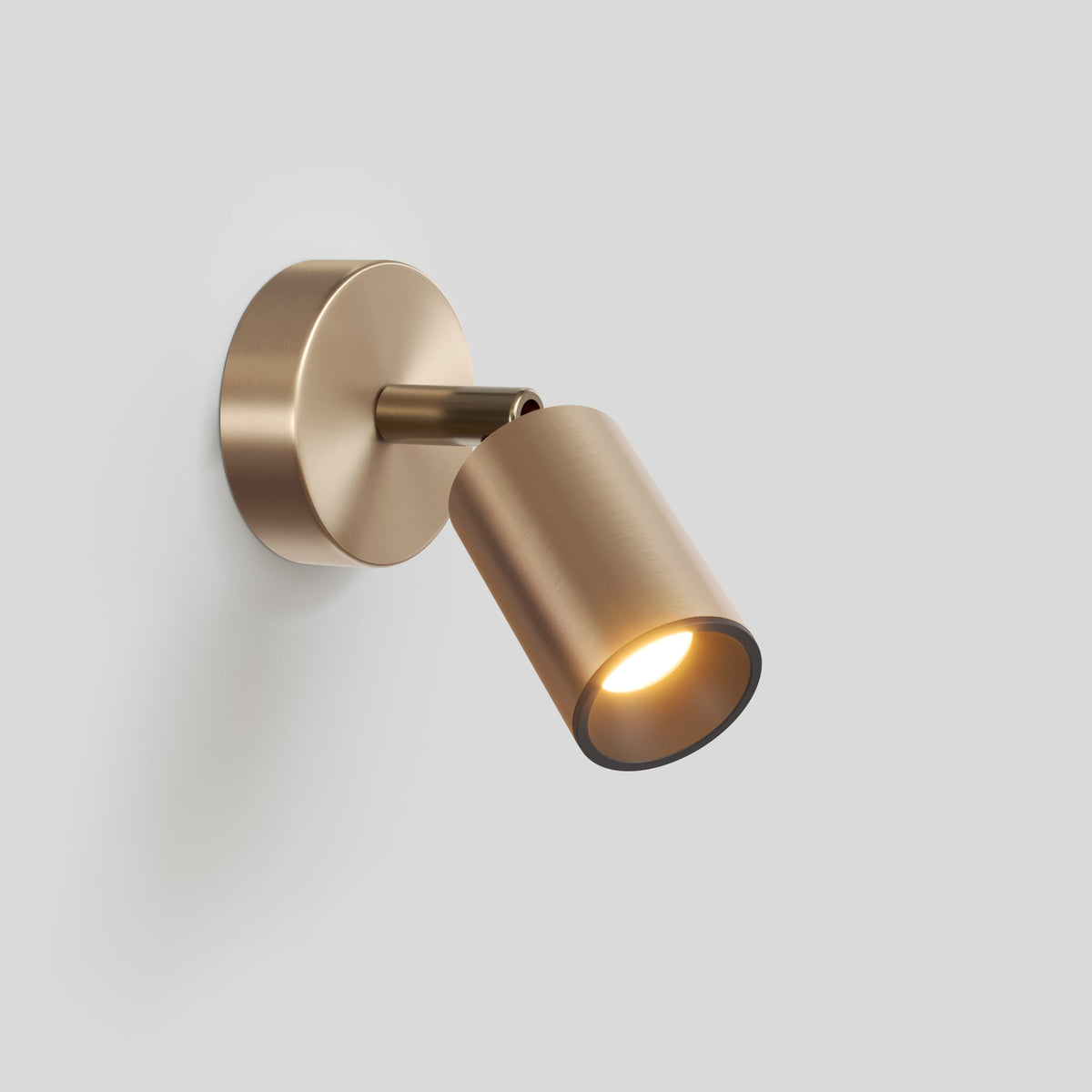 Faretto GU10 orientabile da parete o soffitto Bispot - Bronzo satinato / Nero Si No