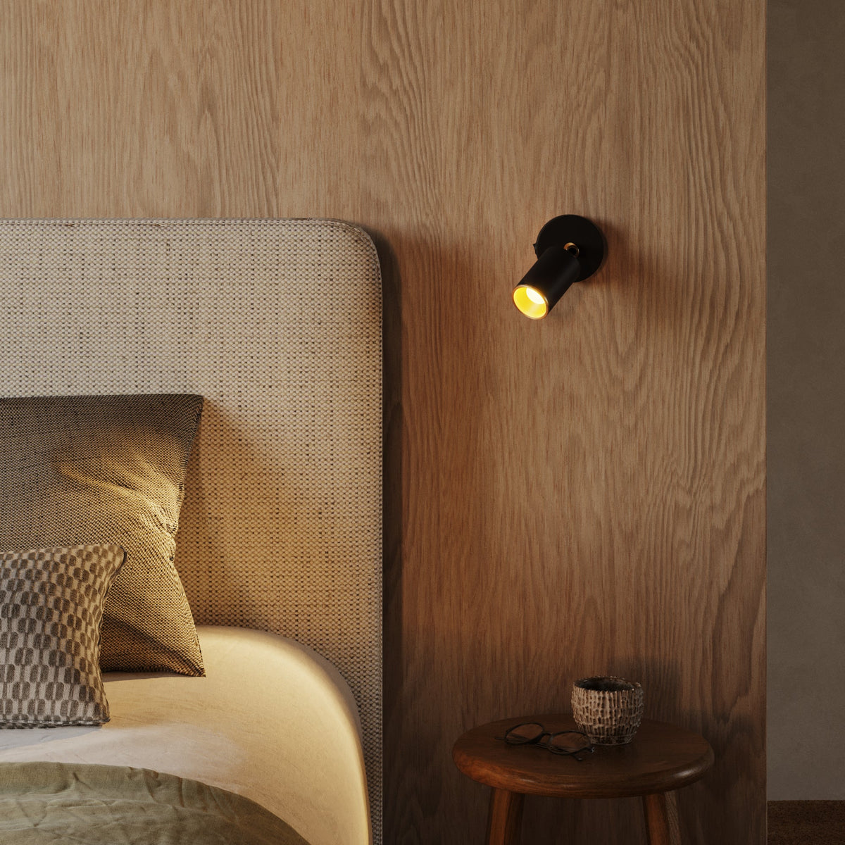 Faretto GU10 orientabile da parete o soffitto Bispot - Nero / Bronzo satinato Si Si