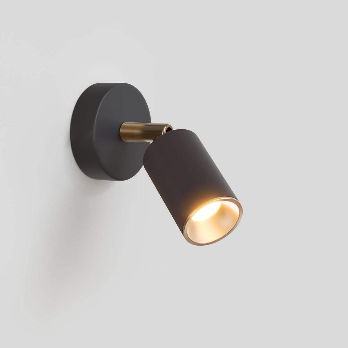Faretto GU10 orientabile da parete o soffitto Bispot - Nero / Bronzo satinato Si No