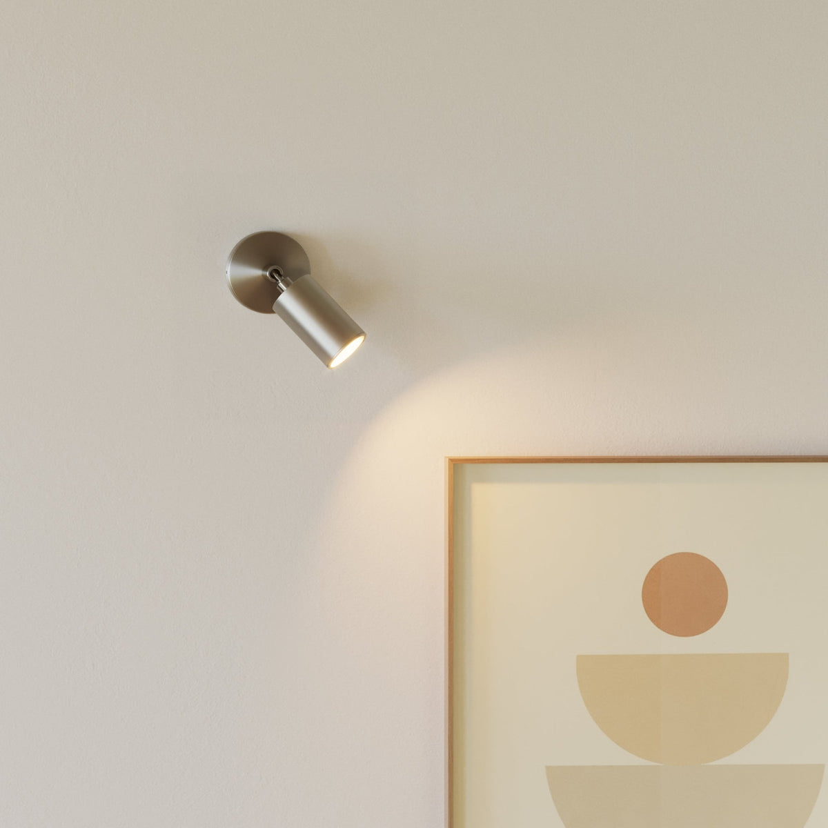 Faretto GU10 orientabile da parete o soffitto Bispot - Titanio satinato Si No