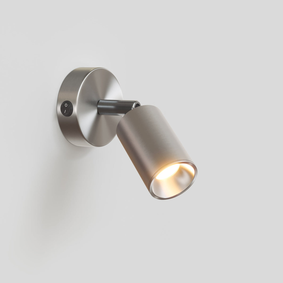 Faretto GU10 orientabile da parete o soffitto Bispot - Titanio satinato Si Si