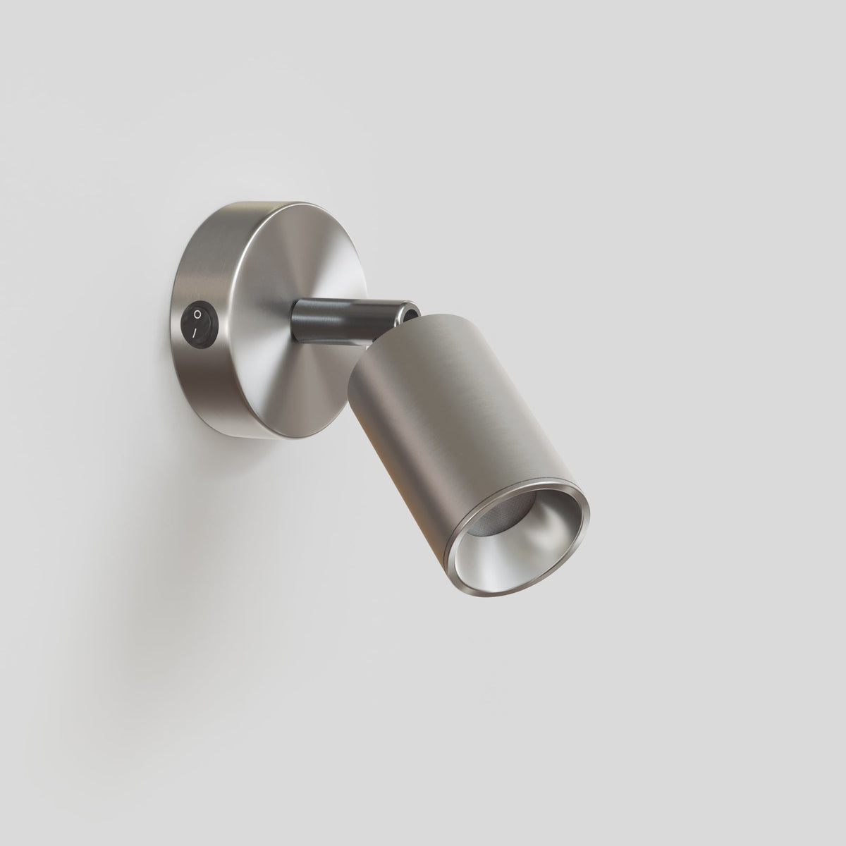 Faretto GU10 orientabile da parete o soffitto Bispot - Titanio satinato Si Si