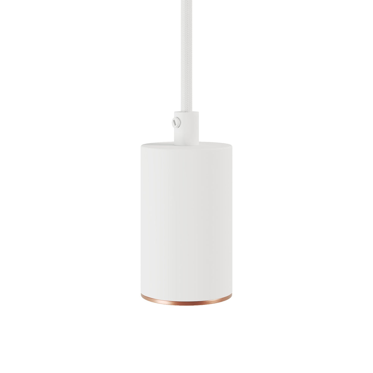 Faretto GU10 Spotlight LED Bispot - Bianco opaco / Rame satinato