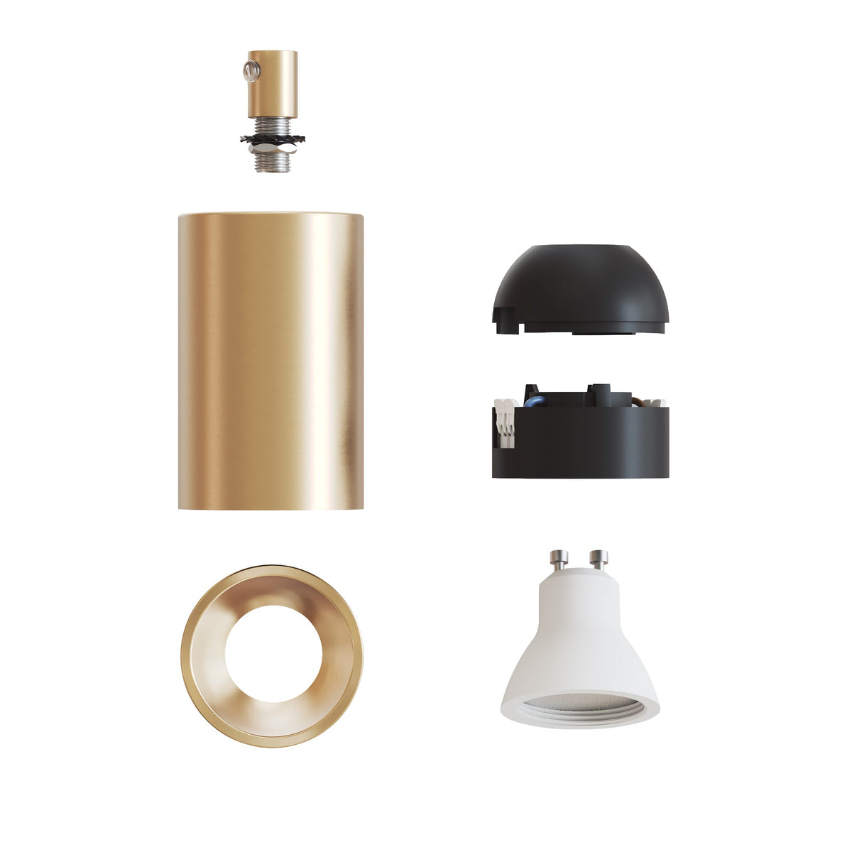Faretto GU10 Spotlight LED Bispot - Bronzo satinato