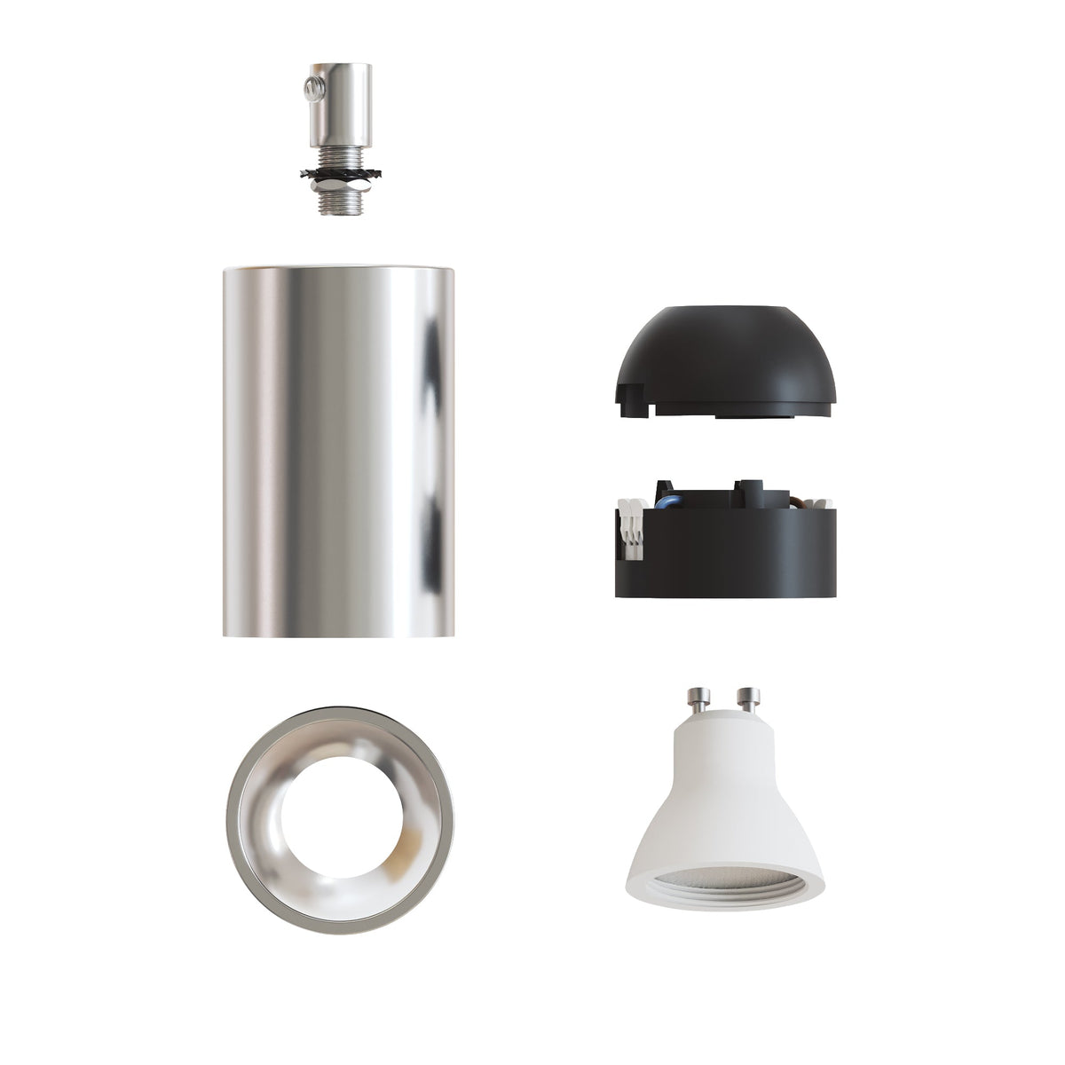 Faretto GU10 Spotlight LED Bispot - Cromo