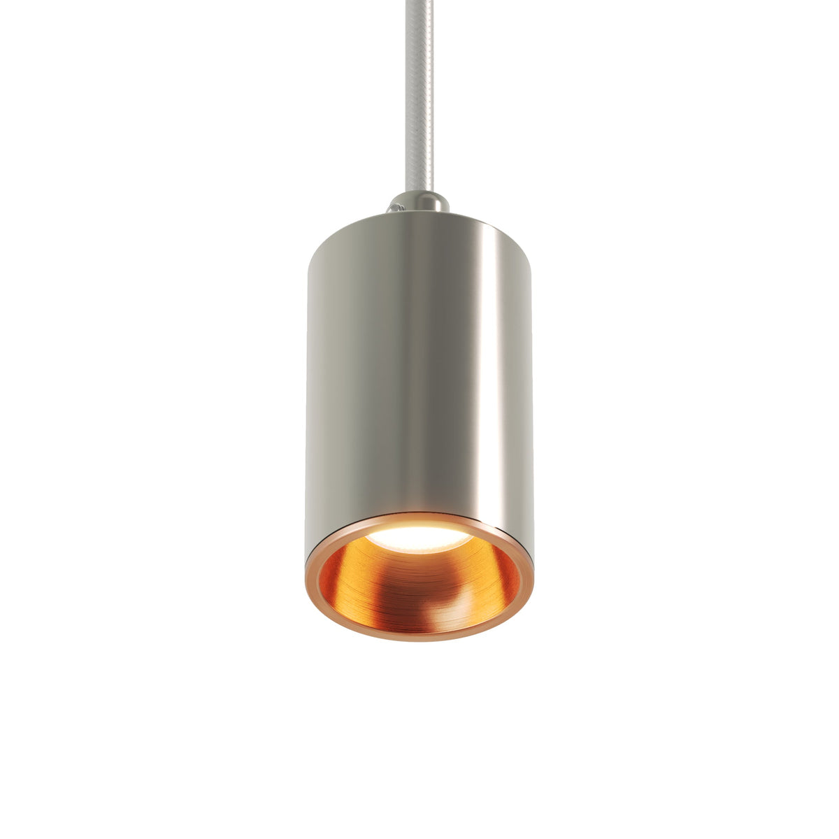 Faretto GU10 Spotlight LED Bispot - Cromo / Rame satinato