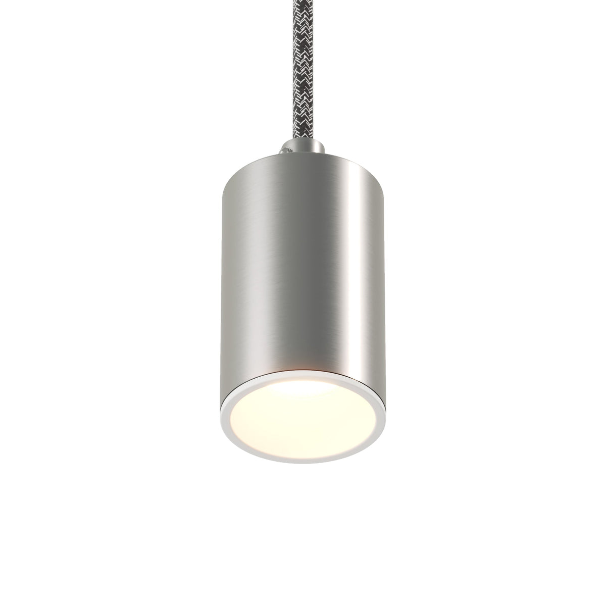 Faretto GU10 Spotlight LED Bispot - Titanio satinato / Bianco opaco