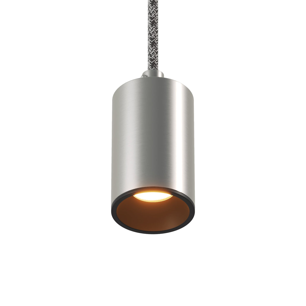 Faretto GU10 Spotlight LED Bispot - Titanio satinato / Nero