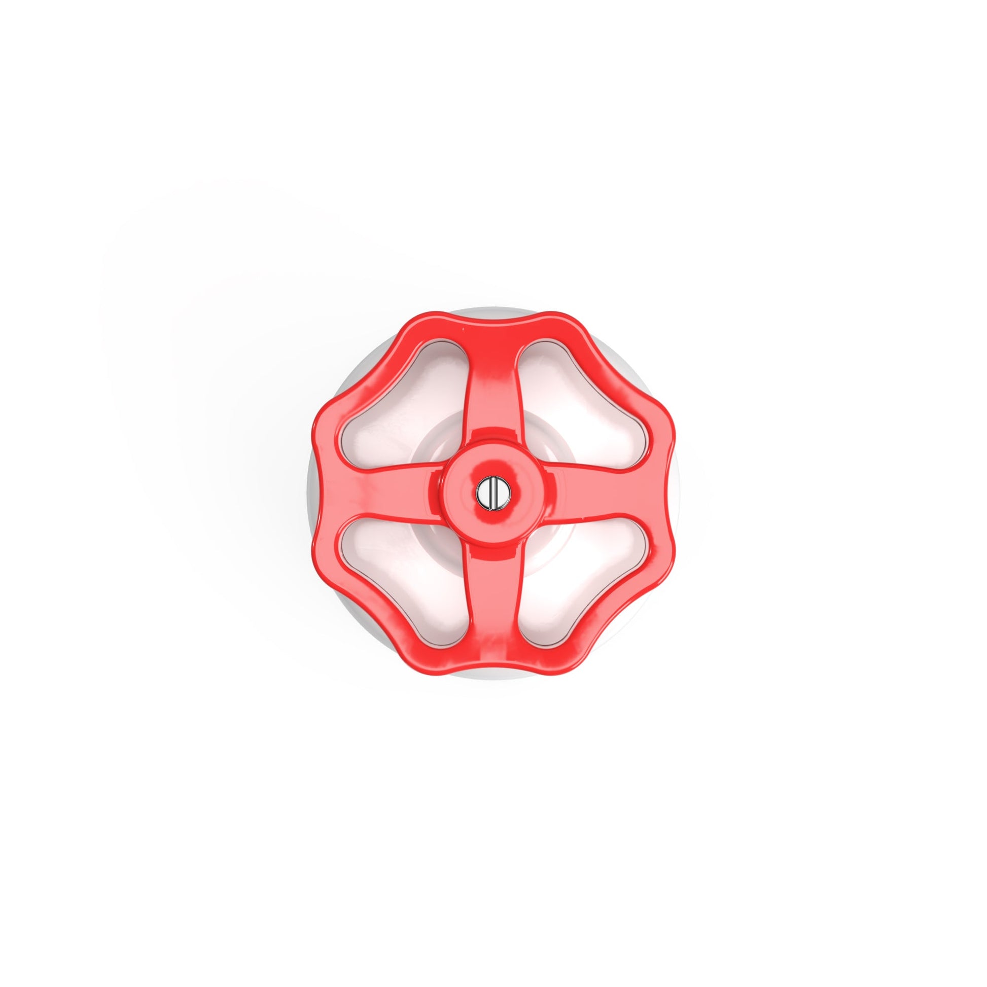 Interruttore/Deviatore in porcellana bianco con manopola Rosso