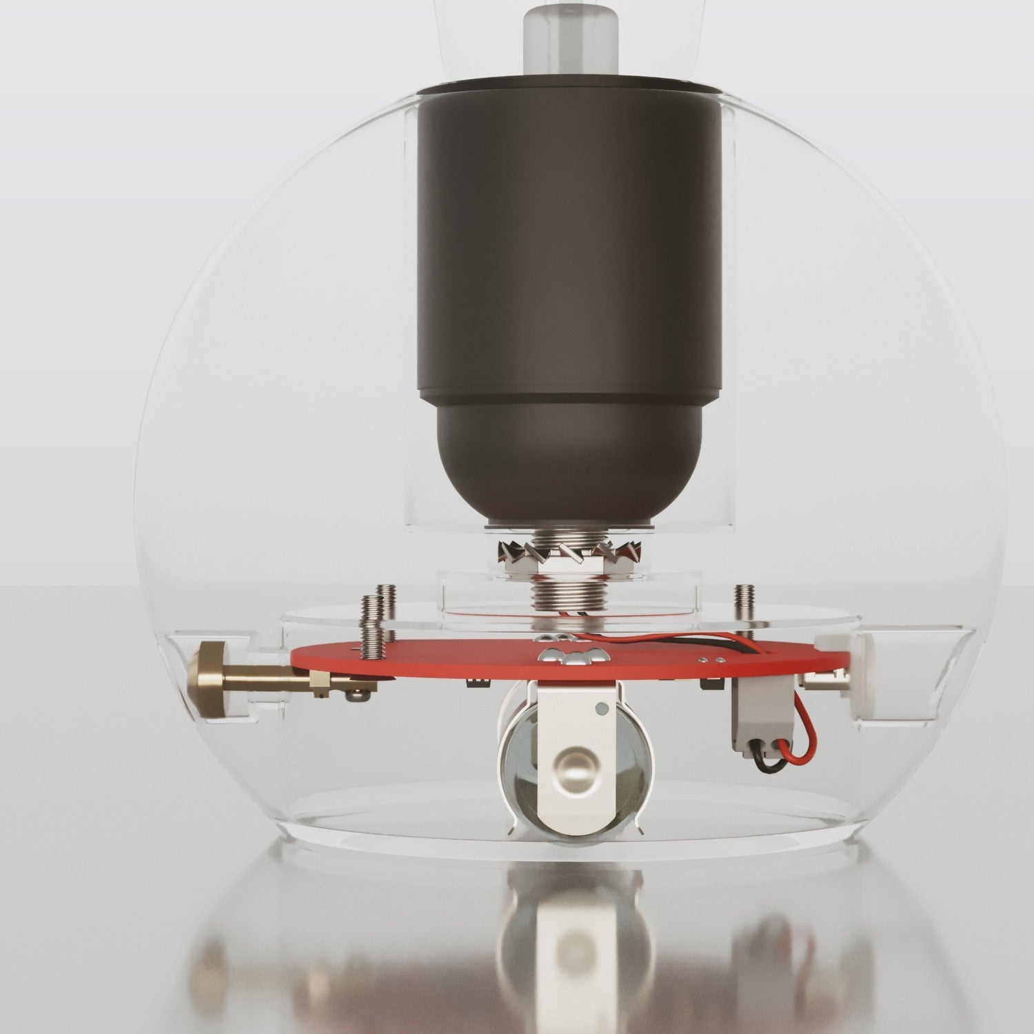 Kit elettronico per lampade a batteria 5V USB-C con portalampada E27 liscio - Nero