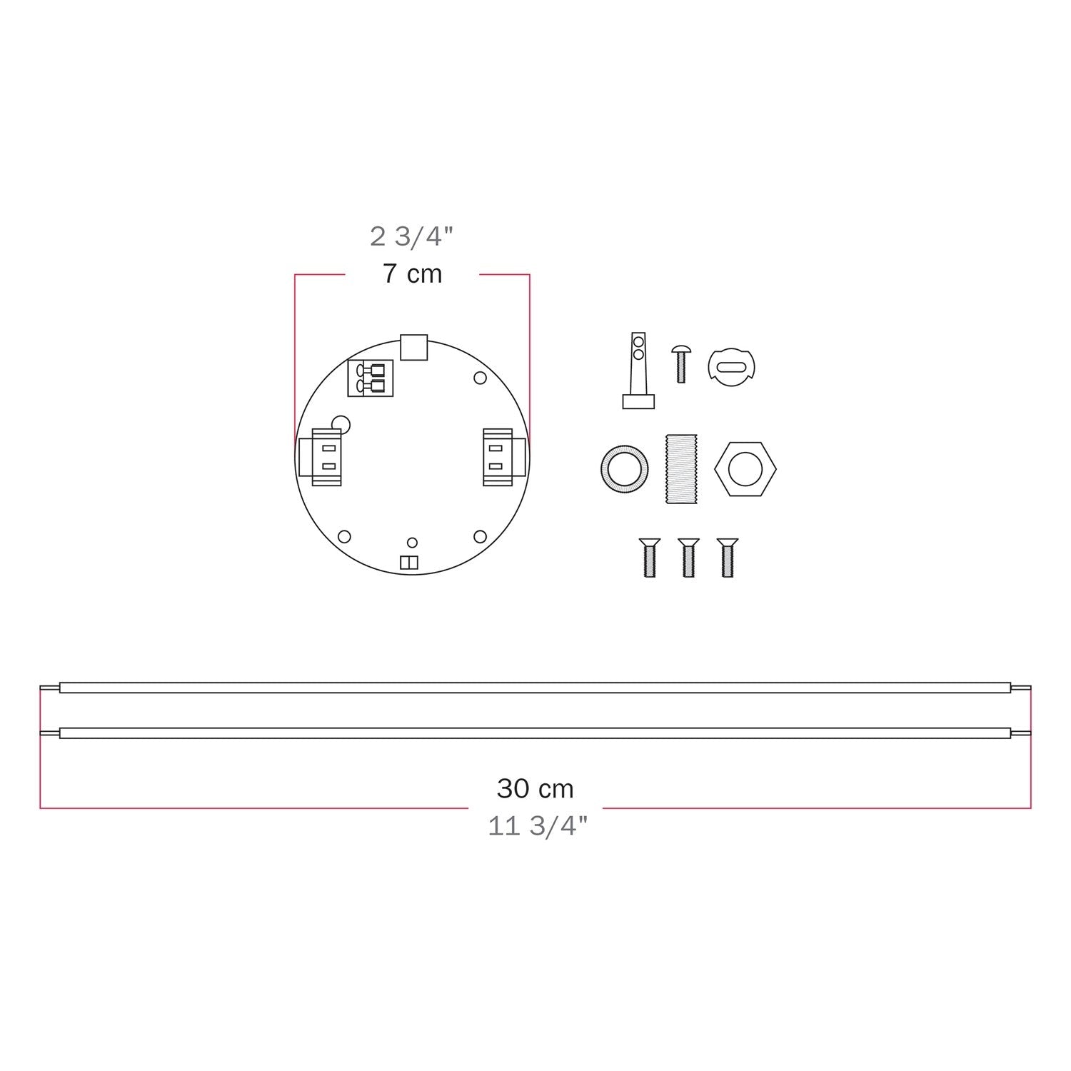 Kit elettronico per lampade a batteria 5V USB C senza portalampada