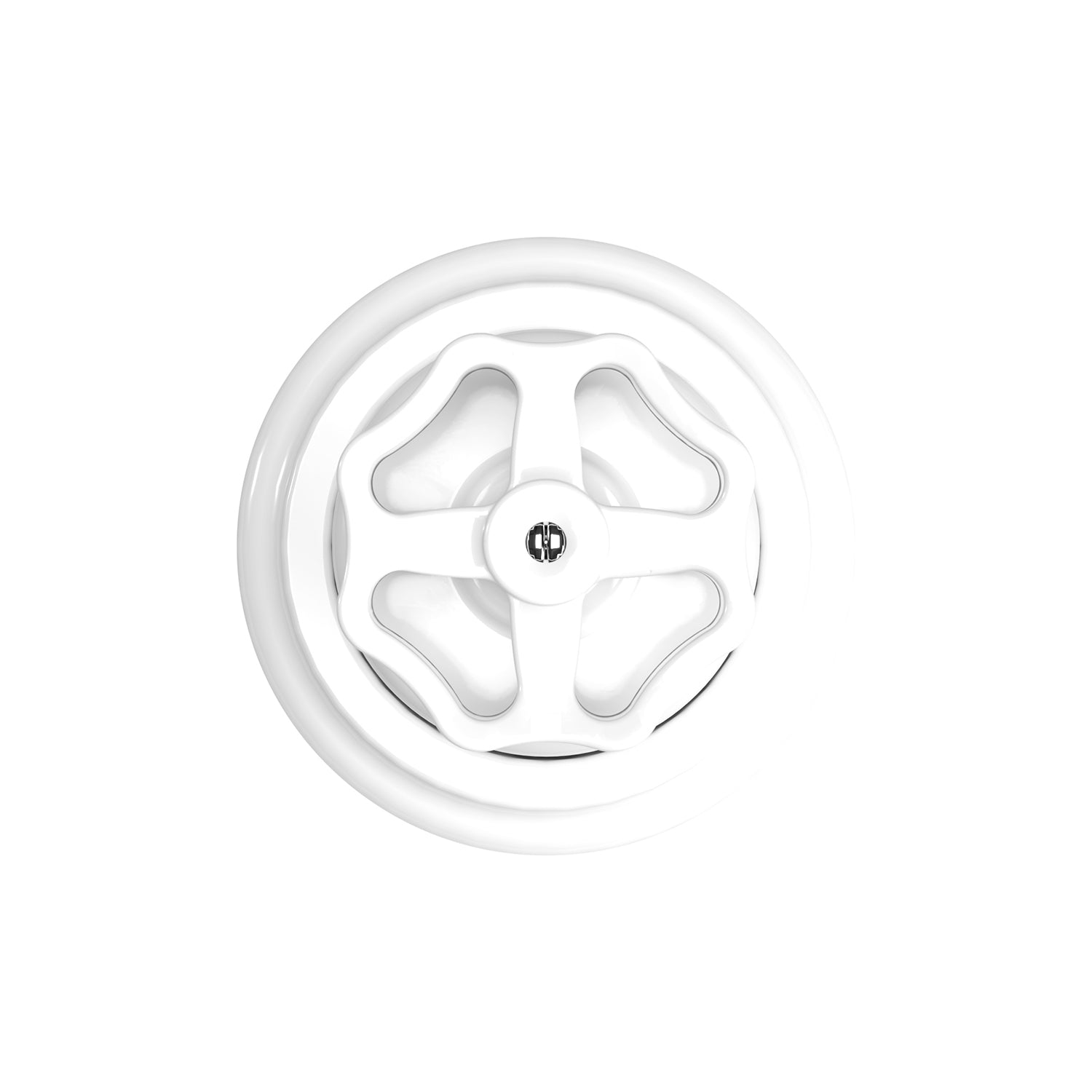 Kit interruttore/deviatore con manopola e base in porcellana bianca Bianco