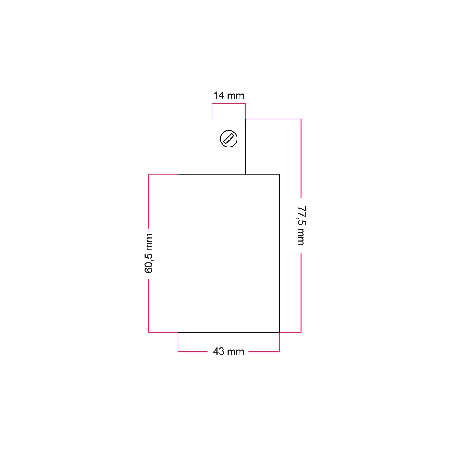 Kit portalampada E27 cilindrico in metallo - Cromo Cilindrico