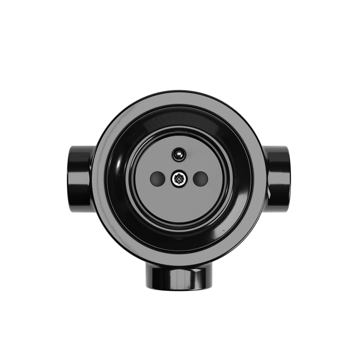 Kit presa a muro di tipo francese e base per Creative-Tubes in porcellana - Nero 3