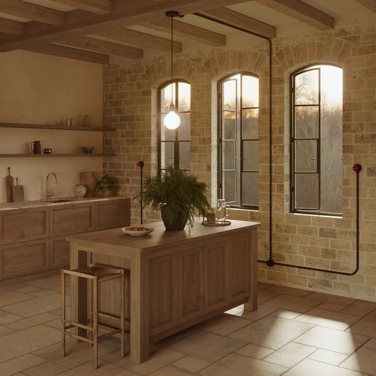 Kit presa Schuko da parete e base per Creative-Tubes in porcellana - Nero 3