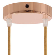 Kit rosone cilindrico in metallo a 2 fori - Rame Conico