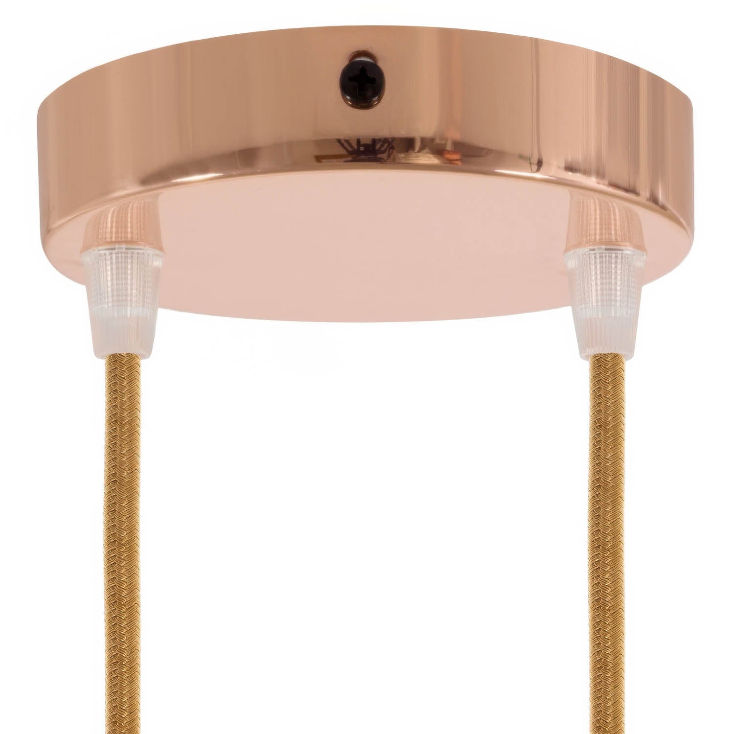 Kit rosone cilindrico in metallo a 2 fori - Rame Conico