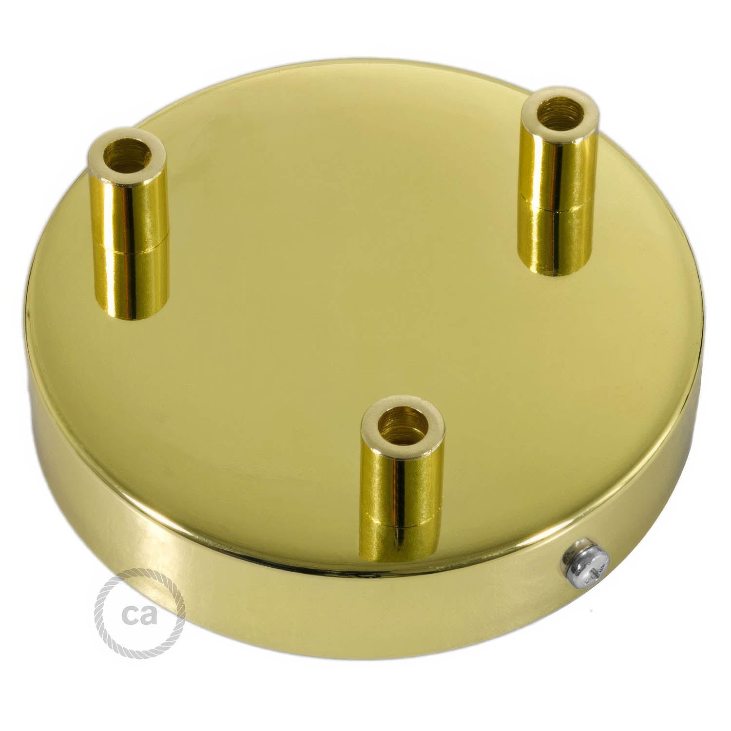 Kit rosone cilindrico in metallo a 3 fori - Ottone Cilindrico