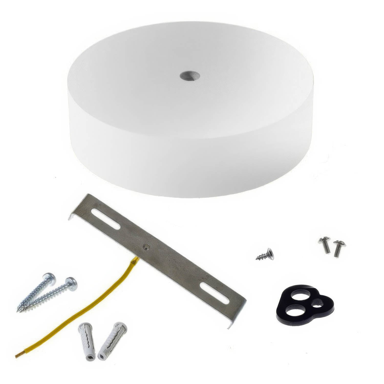 Kit rosone in legno - Bianco