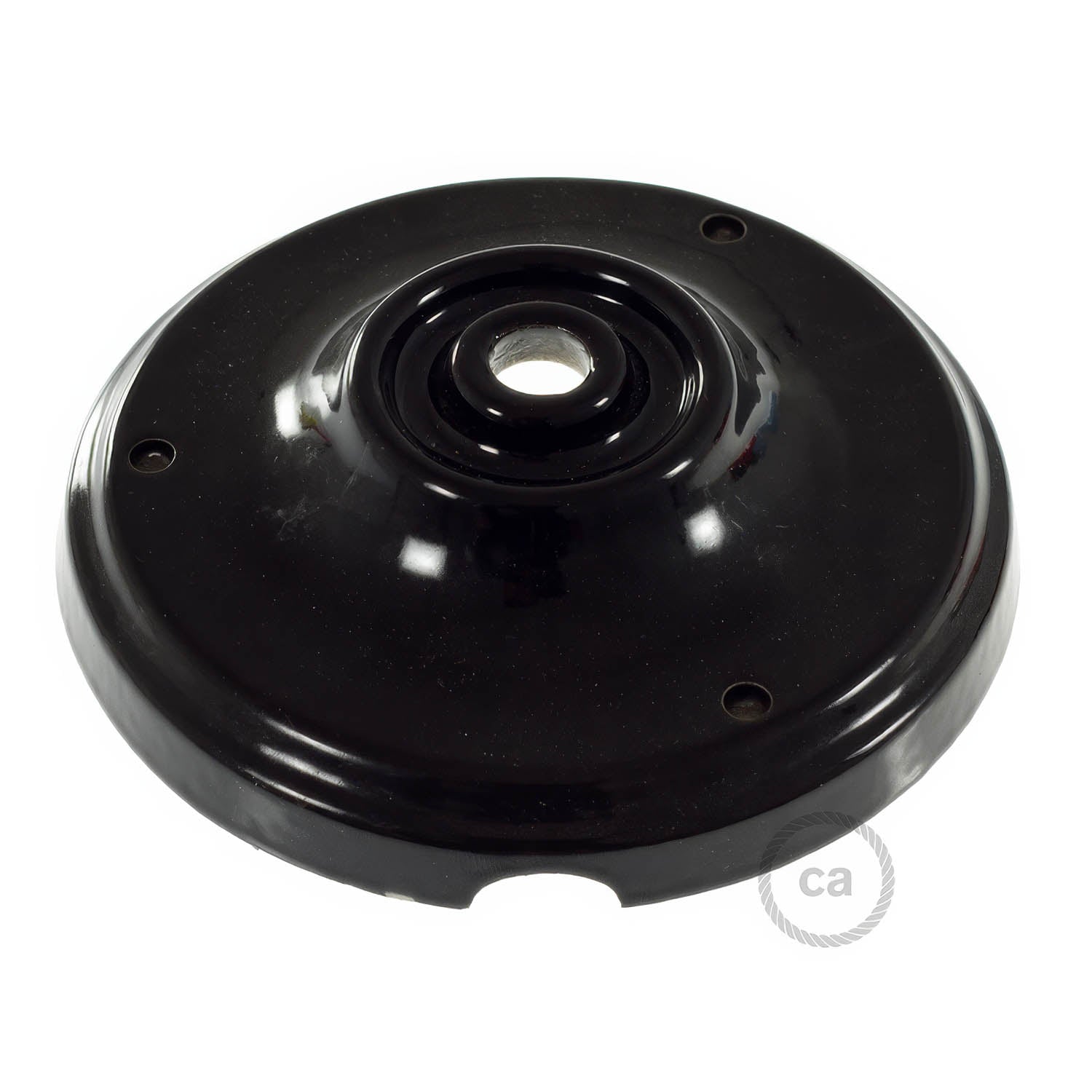 Kit rosone in porcellana - Nero