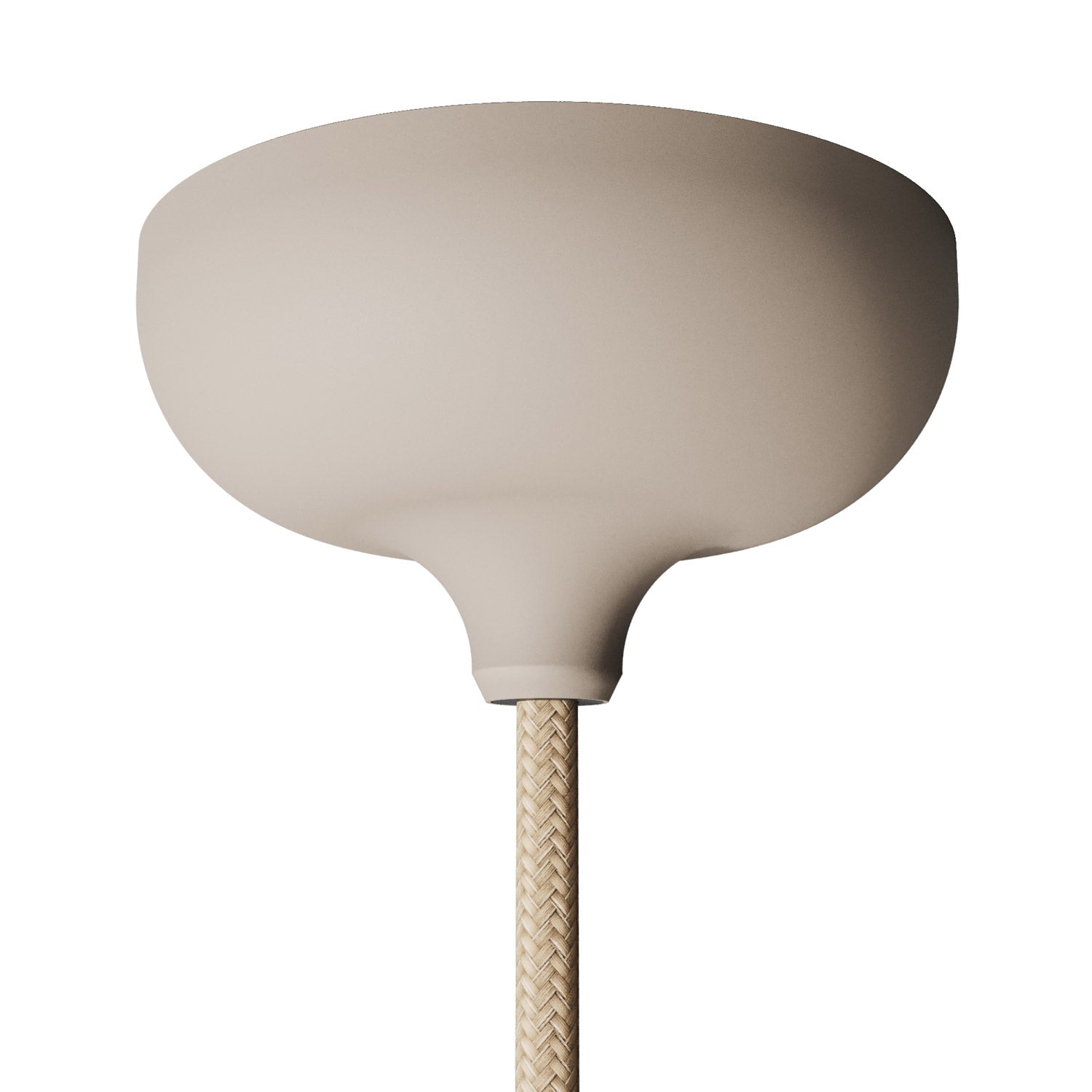 Kit rosone in silicone con foro centrale e predisposizione per foro laterale - Desert Brown