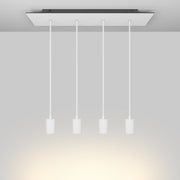 Lampada a sospensione con 4 faretti GU10 Bispot - Bianco