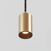 Lampada a sospensione con faretto GU10 Bispot - Bronzo satinato / Nero